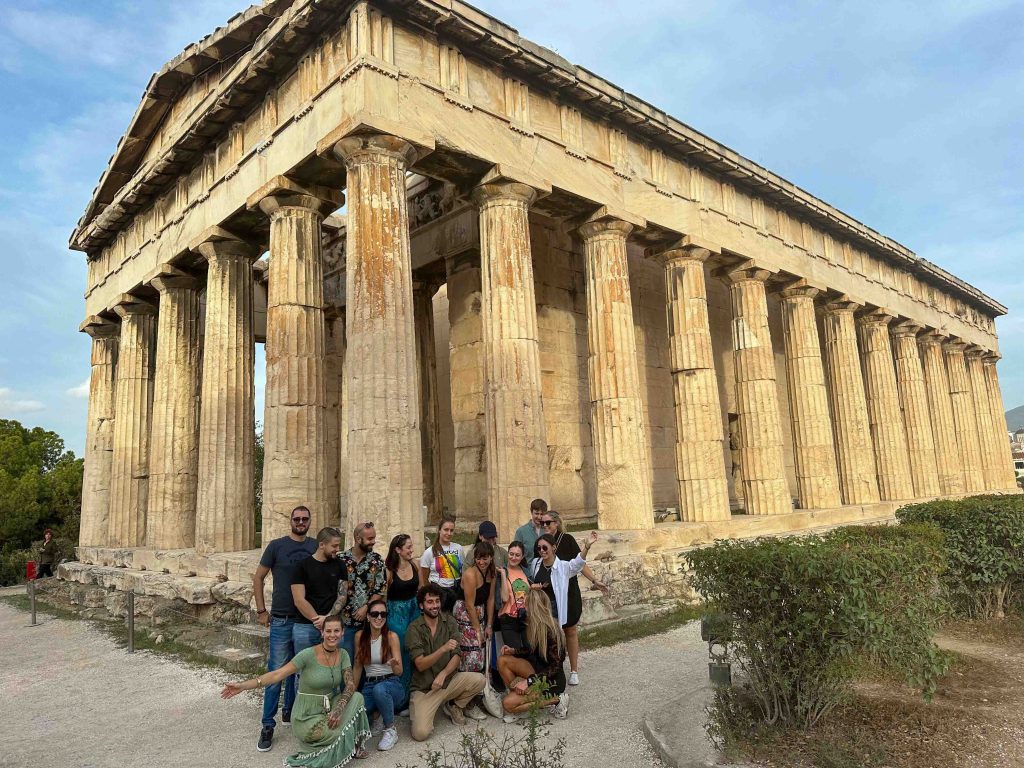 Greek monuments ancient agora of Athens