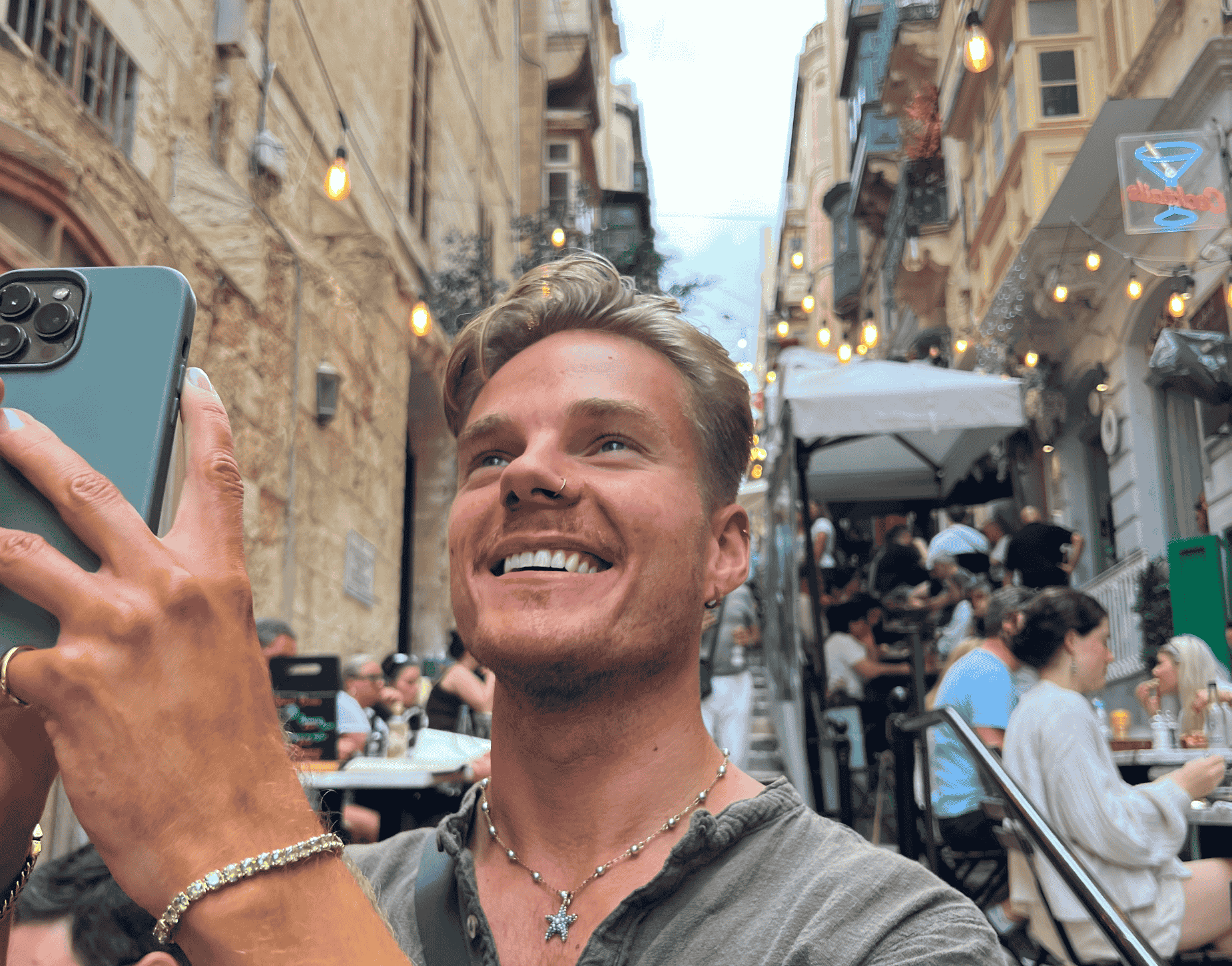 Niki exploring the sunny streets of malta during her gap year with job squad, discovering new places and enjoying life abroad.