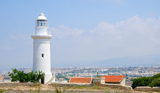 Lighthouse near city of Paphos, Cyprus Lighthouse near city of Paphos, Cyprus